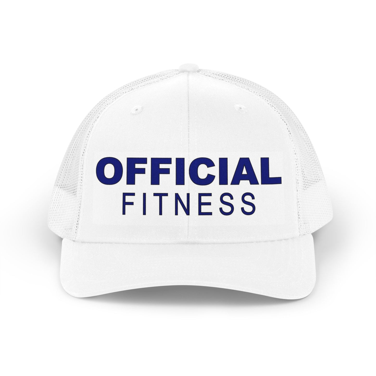 Official Fitness Trucker Hat — Retro Mesh Baseball Cap for Gym & Active Lifestyle