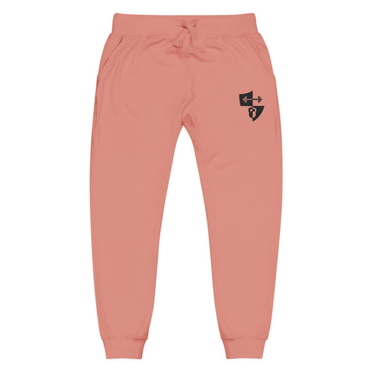 Embroidered Shield Fleece Sweatpants — Cozy Casual Loungewear