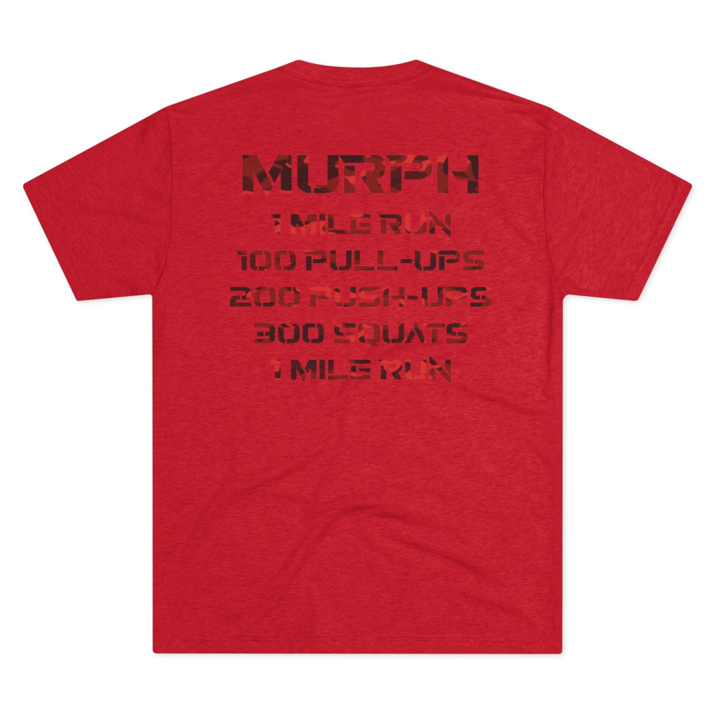 MURPH Tee — “Official Fitness” Front & MURPH Workout Back (Murph WOD CrossFit Tribute)