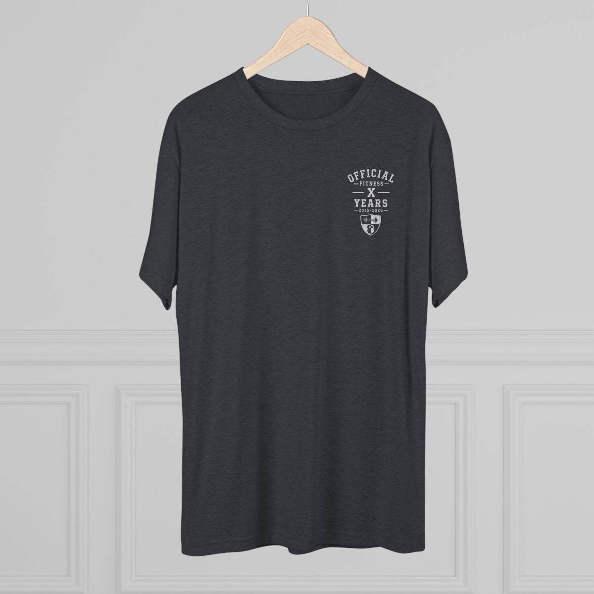 Crew Tee - 'Official' Ten Year Anniversary Vintage Shield Logo Chest Pocket T-Shirt