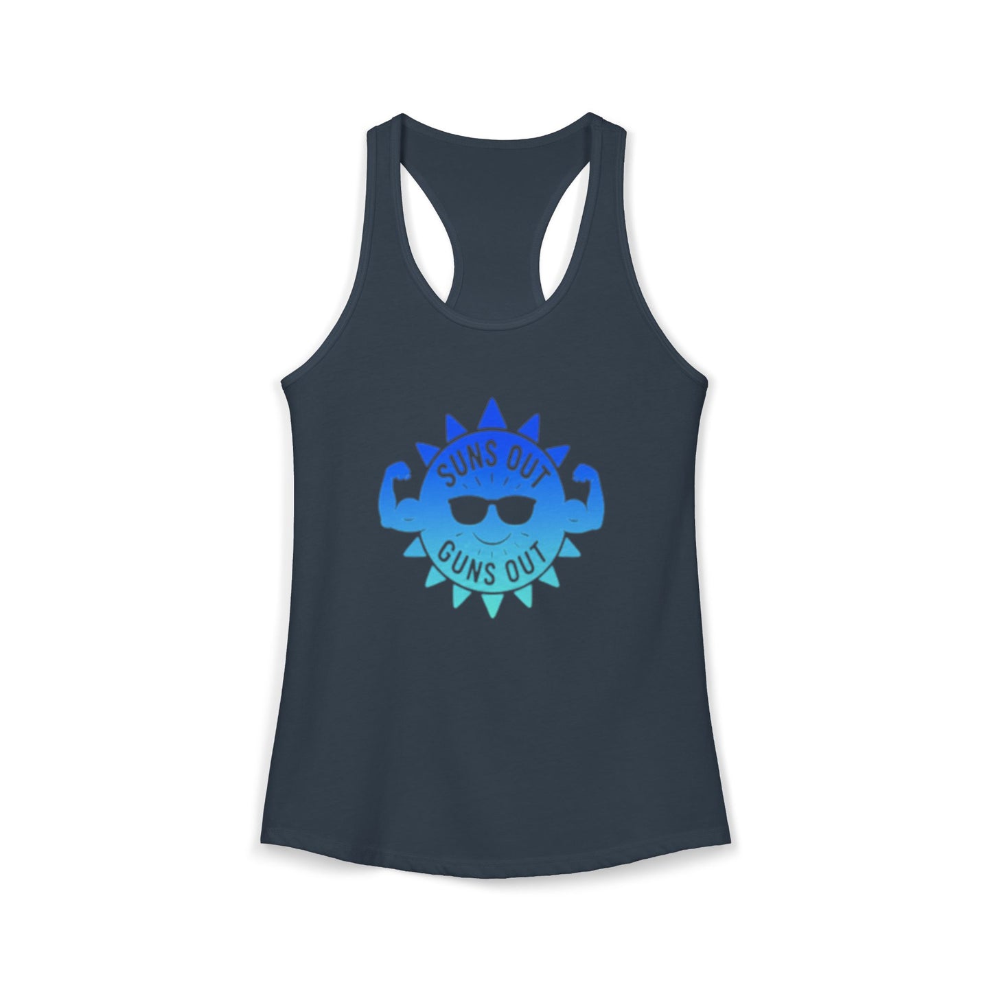 Suns Out Guns Out - Women's Ideal Racerback Tank