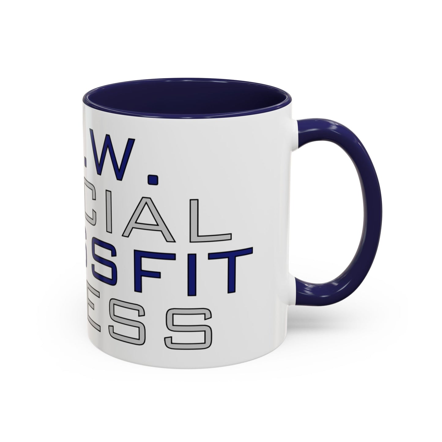 CrossFit Official Fitness Accent Coffee Mug – D.F.W. Gym Motivational Coffee Cup (11/15oz)