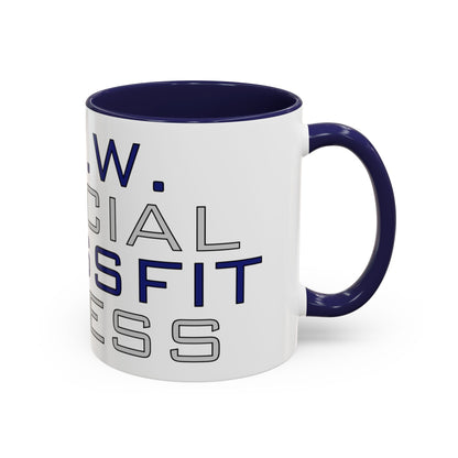 CrossFit Official Fitness Accent Coffee Mug – D.F.W. Gym Motivational Coffee Cup (11/15oz)