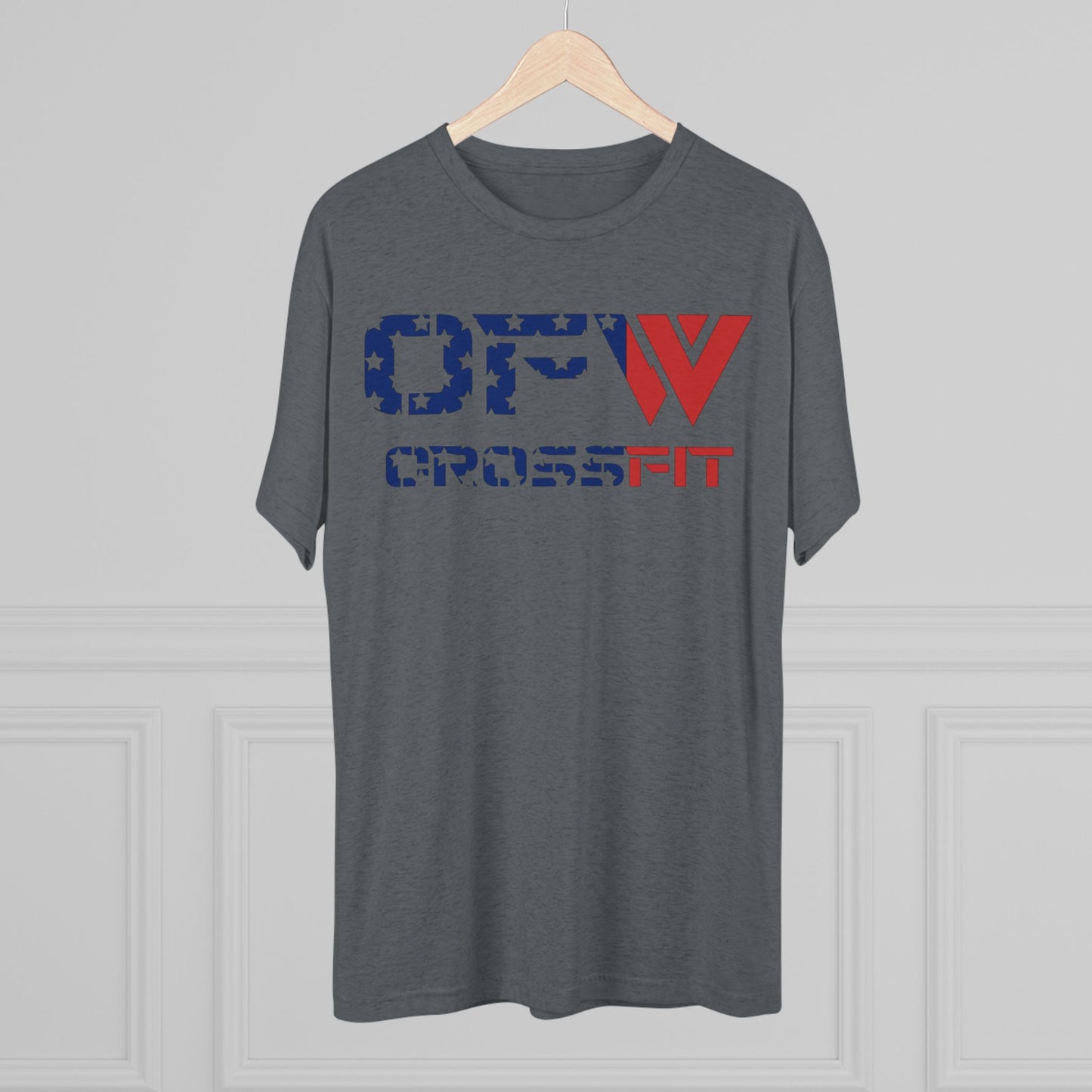 OFW CrossFit Patriotic Tee — American Flag Workout Shirt