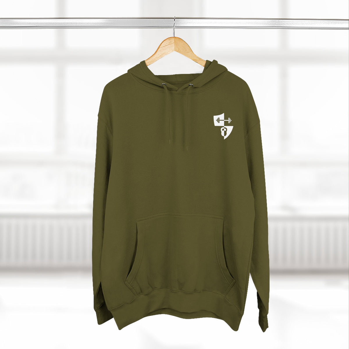 Anniversary Hoodie — Small Chest Logo Fleece Pullover