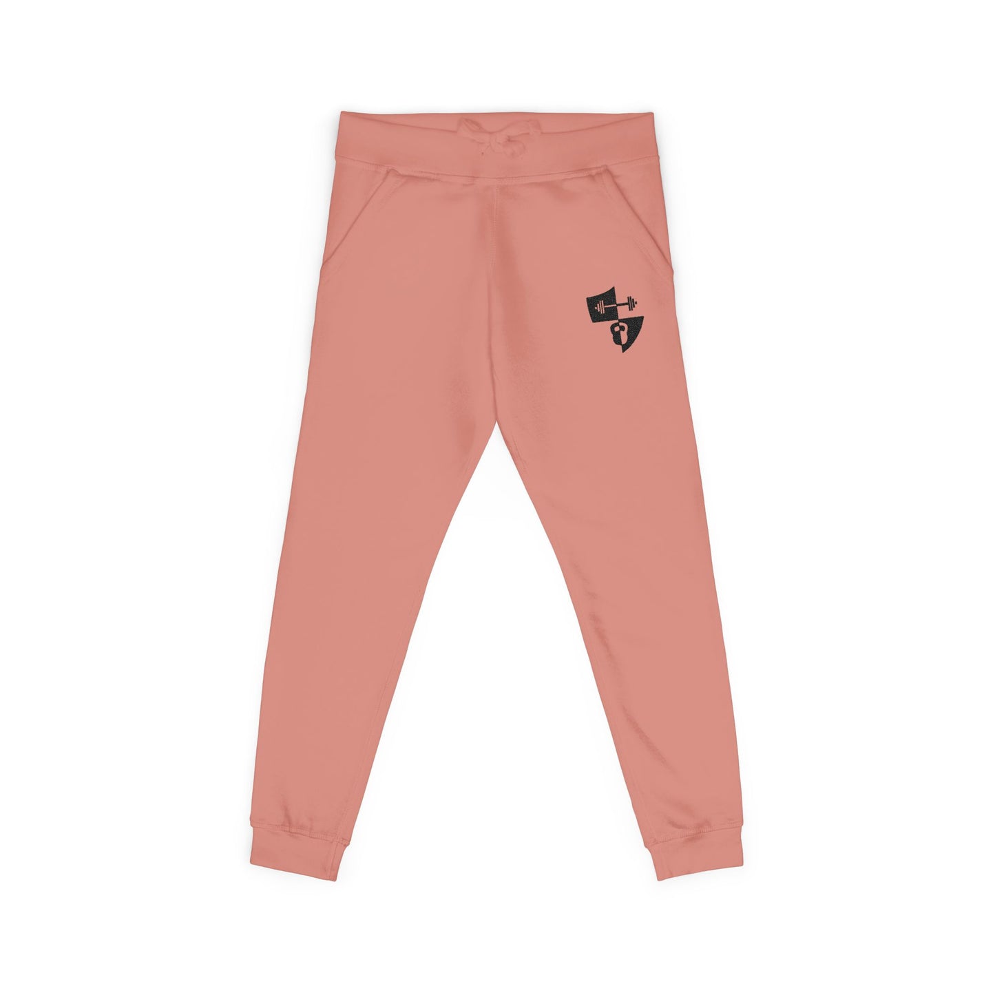 Embroidered Shield Fleece Sweatpants — Cozy Casual Loungewear