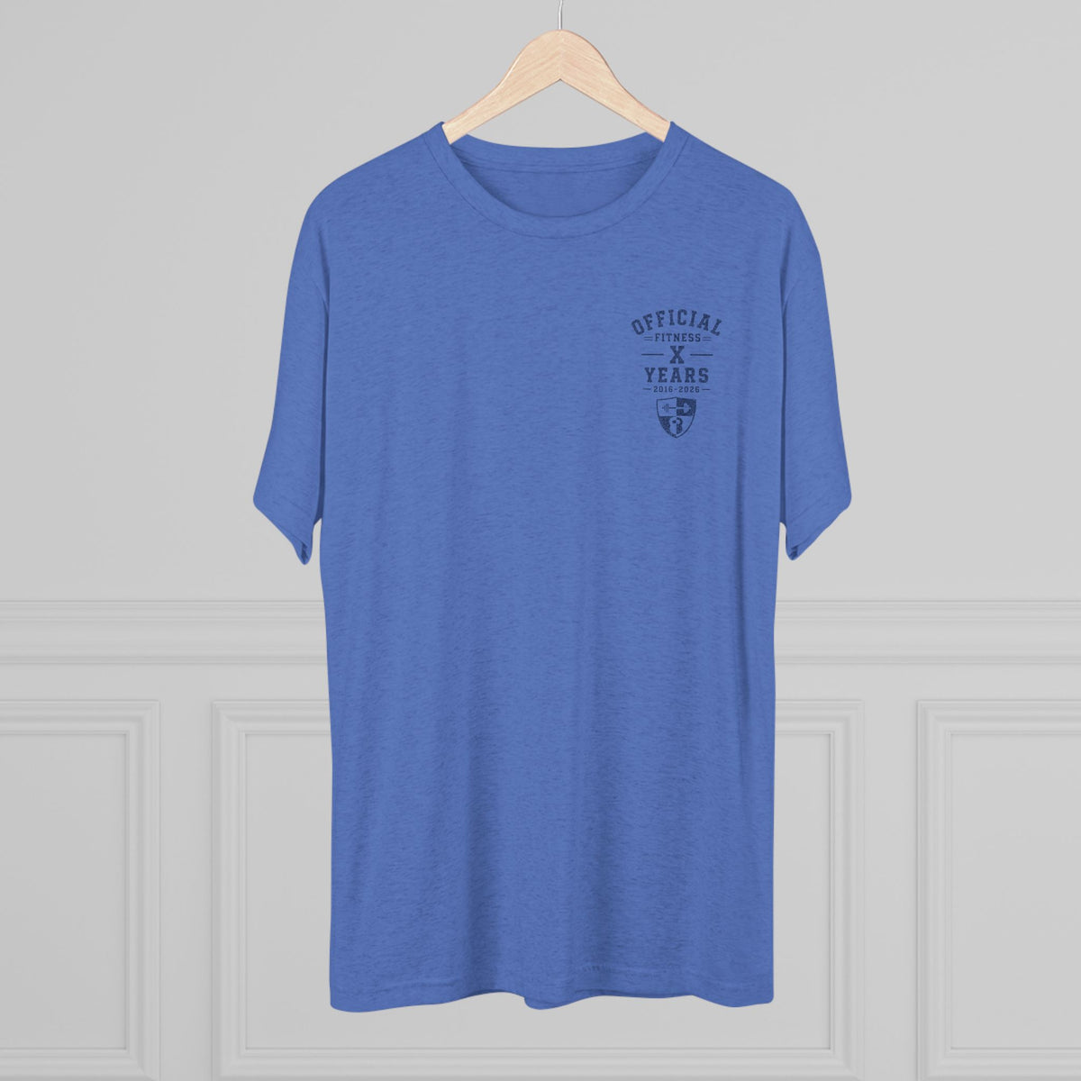 Crew Tee — 'Official' Ten Year Anniversary Vintage Shield Logo Chest Pocket T‑Shirt