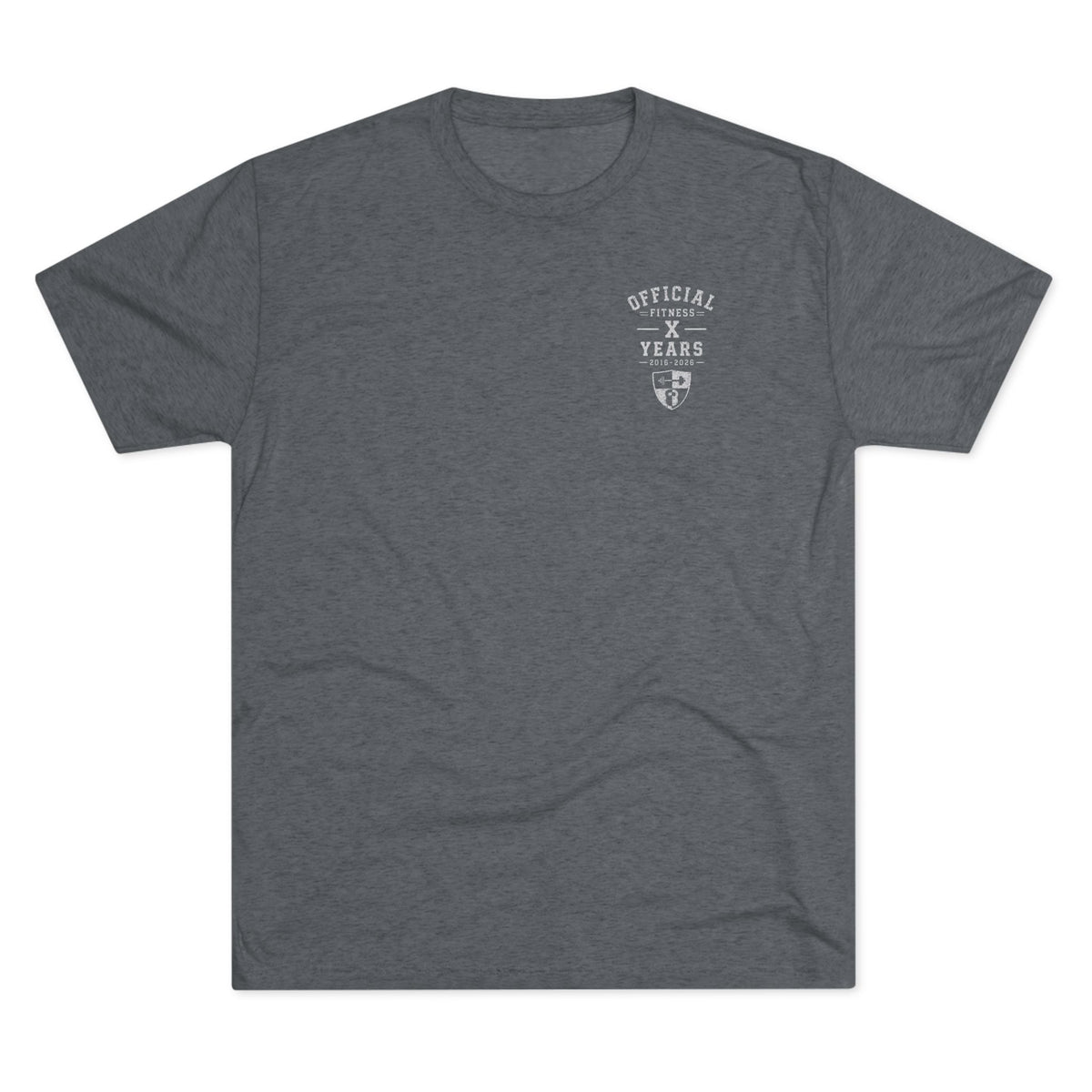 Crew Tee - 'Official' Ten Year Anniversary Vintage Shield Logo Chest Pocket T-Shirt