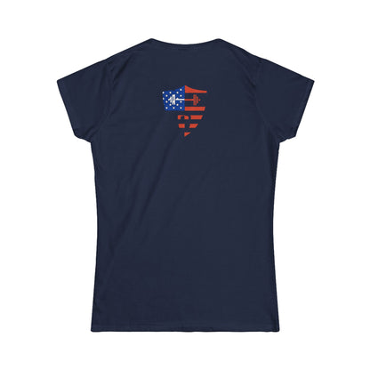 Patriotic Eagle Tee — 1776 American Flag Bald Eagle Women's Shirt