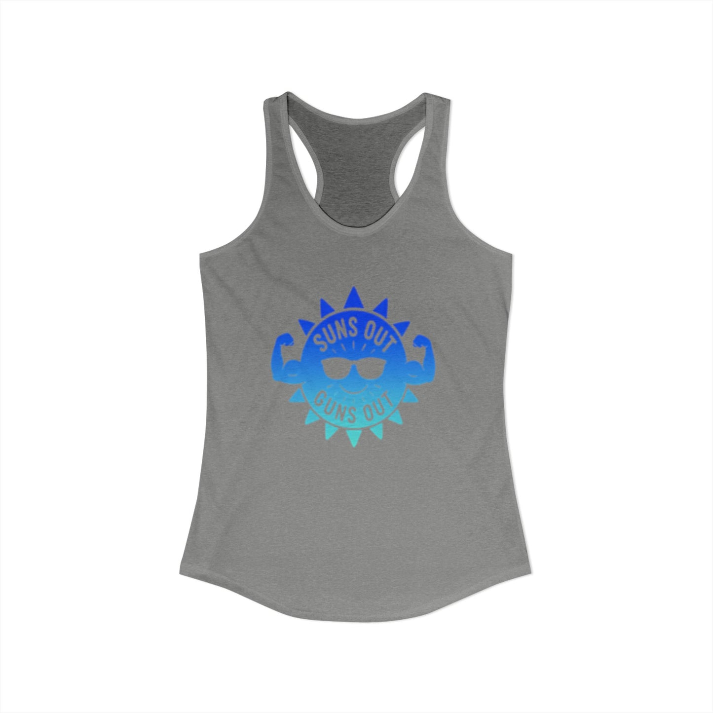 Suns Out Guns Out - Women's Ideal Racerback Tank