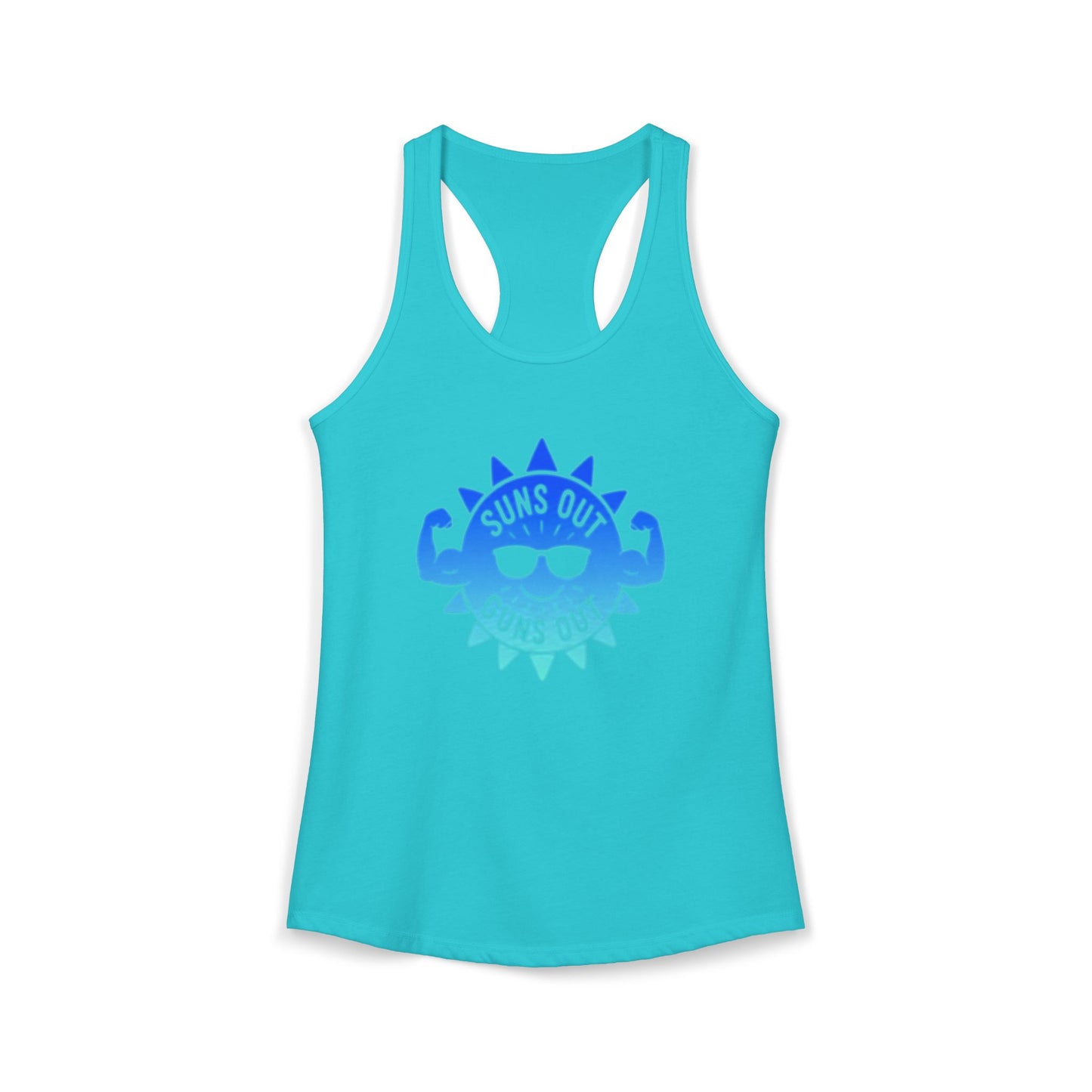 Suns Out Guns Out - Women's Ideal Racerback Tank