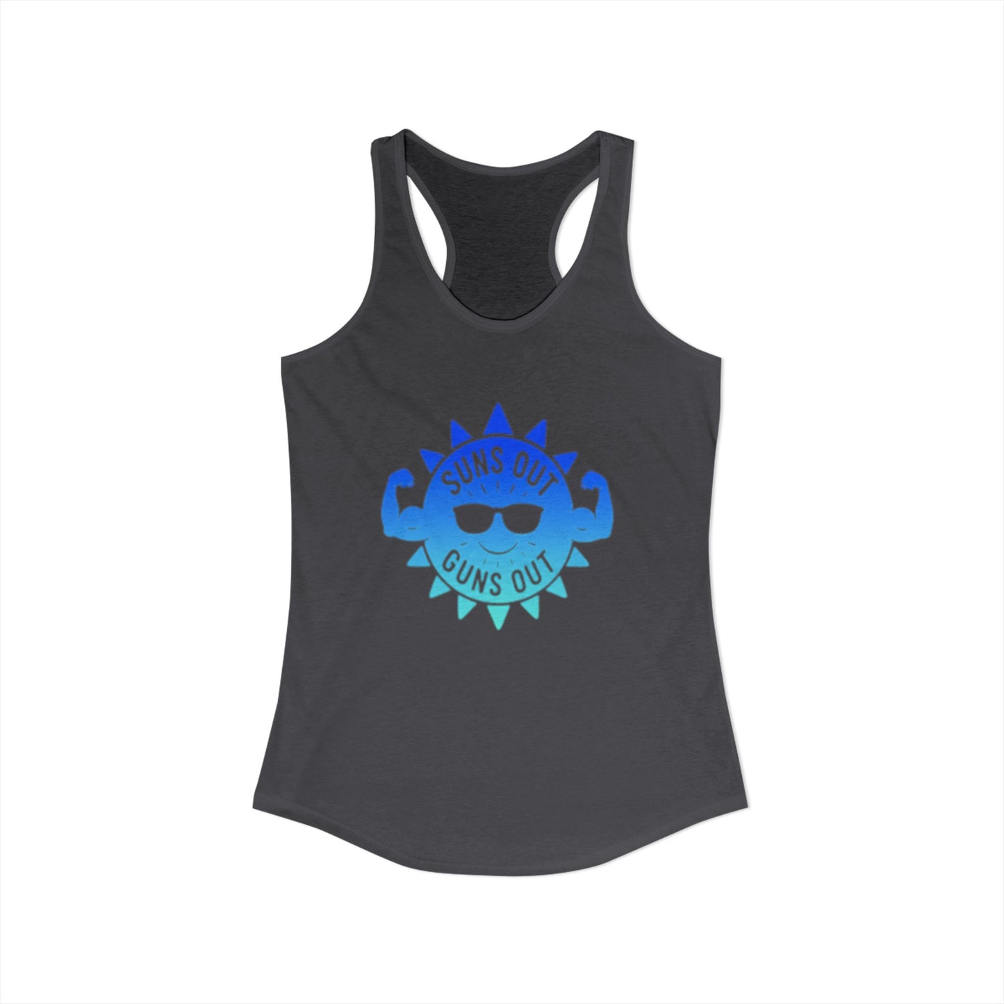 Suns Out Guns Out - Women's Ideal Racerback Tank