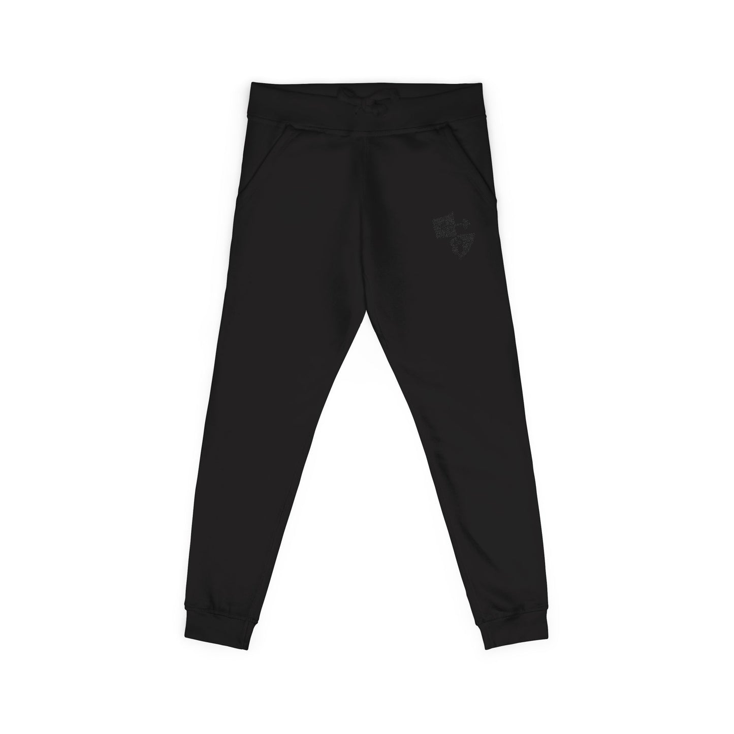 Embroidered Shield Fleece Sweatpants — Cozy Casual Loungewear