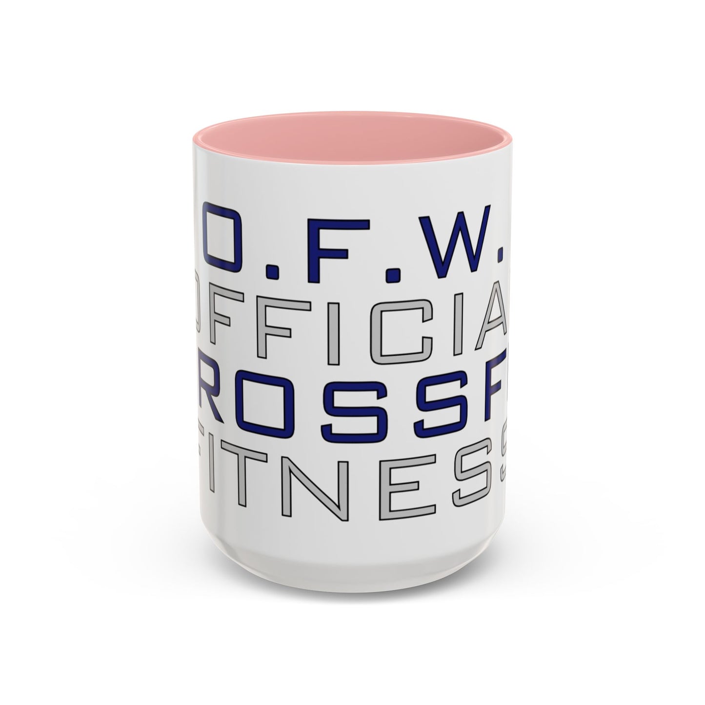 CrossFit Official Fitness Accent Coffee Mug – D.F.W. Gym Motivational Coffee Cup (11/15oz)
