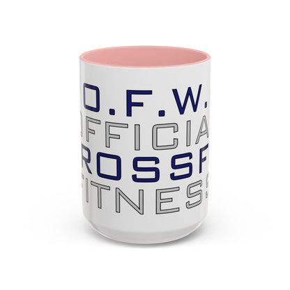 CrossFit Official Fitness Accent Coffee Mug – D.F.W. Gym Motivational Coffee Cup (11/15oz)