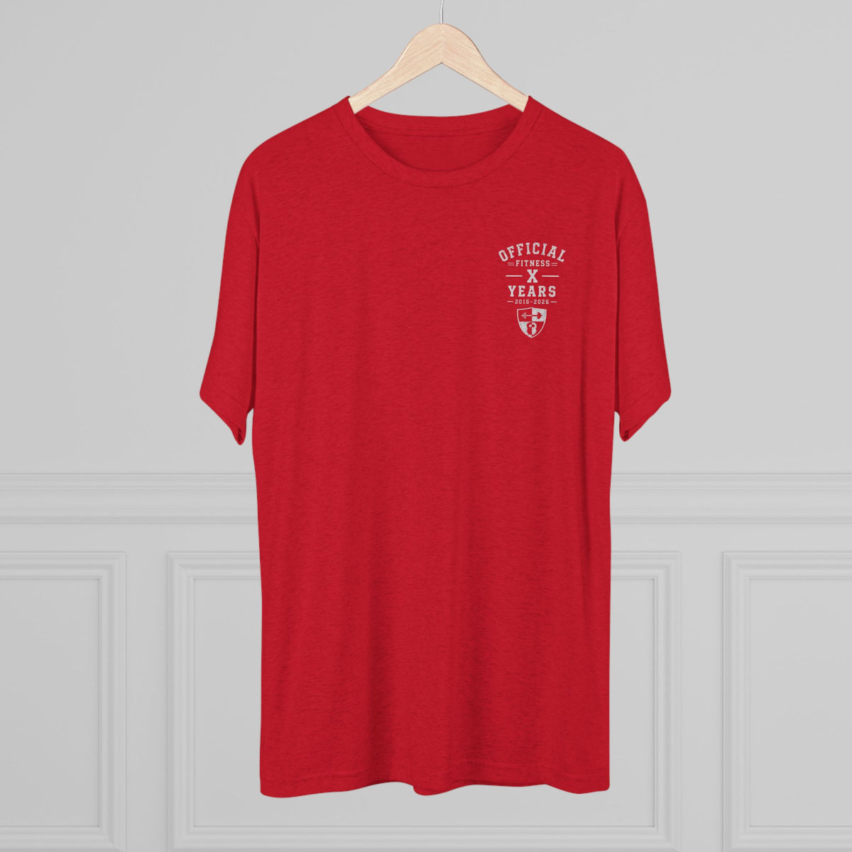 Crew Tee - 'Official' Ten Year Anniversary Vintage Shield Logo Chest Pocket T-Shirt