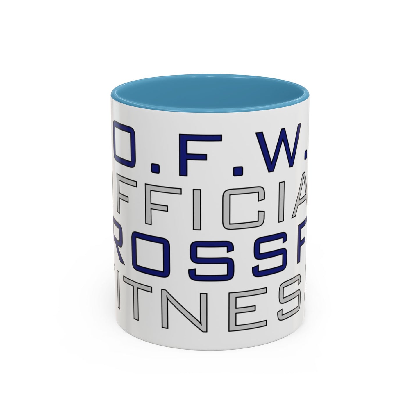 CrossFit Official Fitness Accent Coffee Mug – D.F.W. Gym Motivational Coffee Cup (11/15oz)