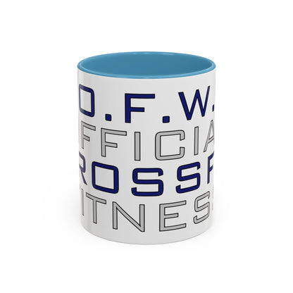 CrossFit Official Fitness Accent Coffee Mug – D.F.W. Gym Motivational Coffee Cup (11/15oz)