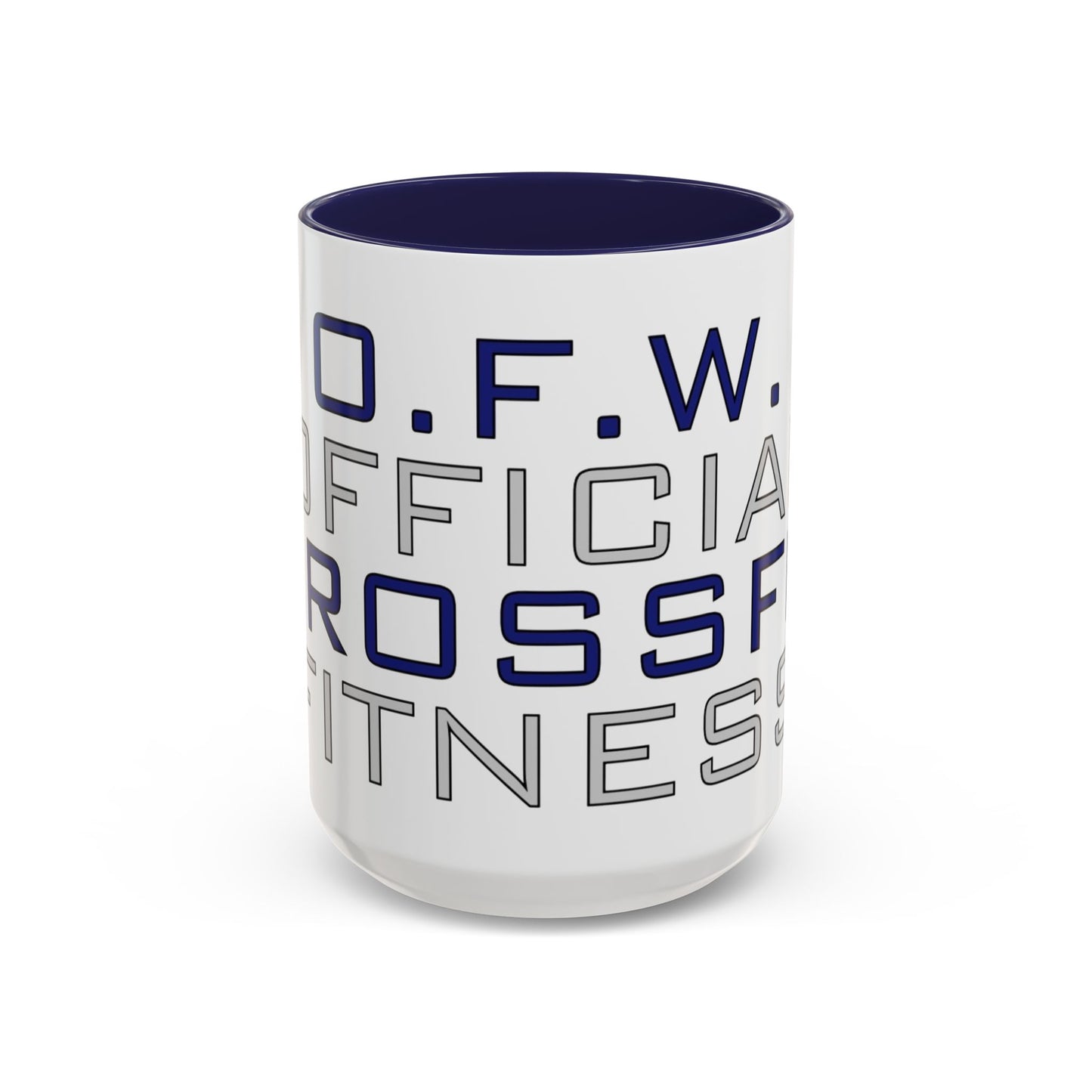 CrossFit Official Fitness Accent Coffee Mug – D.F.W. Gym Motivational Coffee Cup (11/15oz)