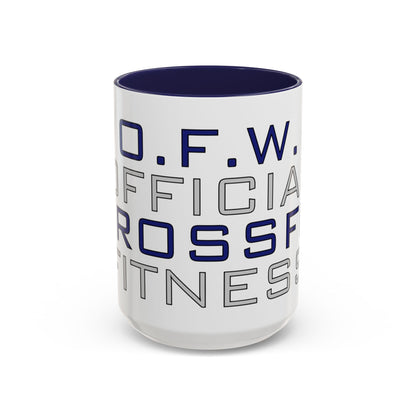 CrossFit Official Fitness Accent Coffee Mug – D.F.W. Gym Motivational Coffee Cup (11/15oz)