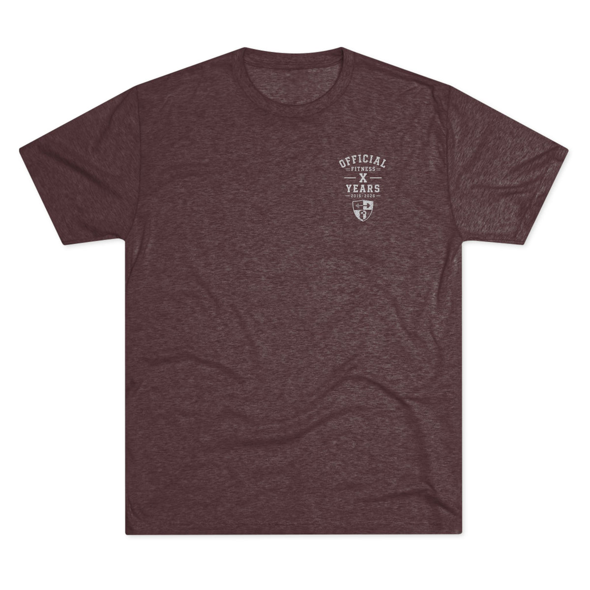 Crew Tee - 'Official' Ten Year Anniversary Vintage Shield Logo Chest Pocket T-Shirt