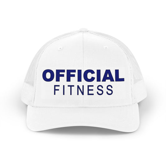 Official Fitness Trucker Hat — Retro Mesh Baseball Cap for Gym & Active Lifestyle