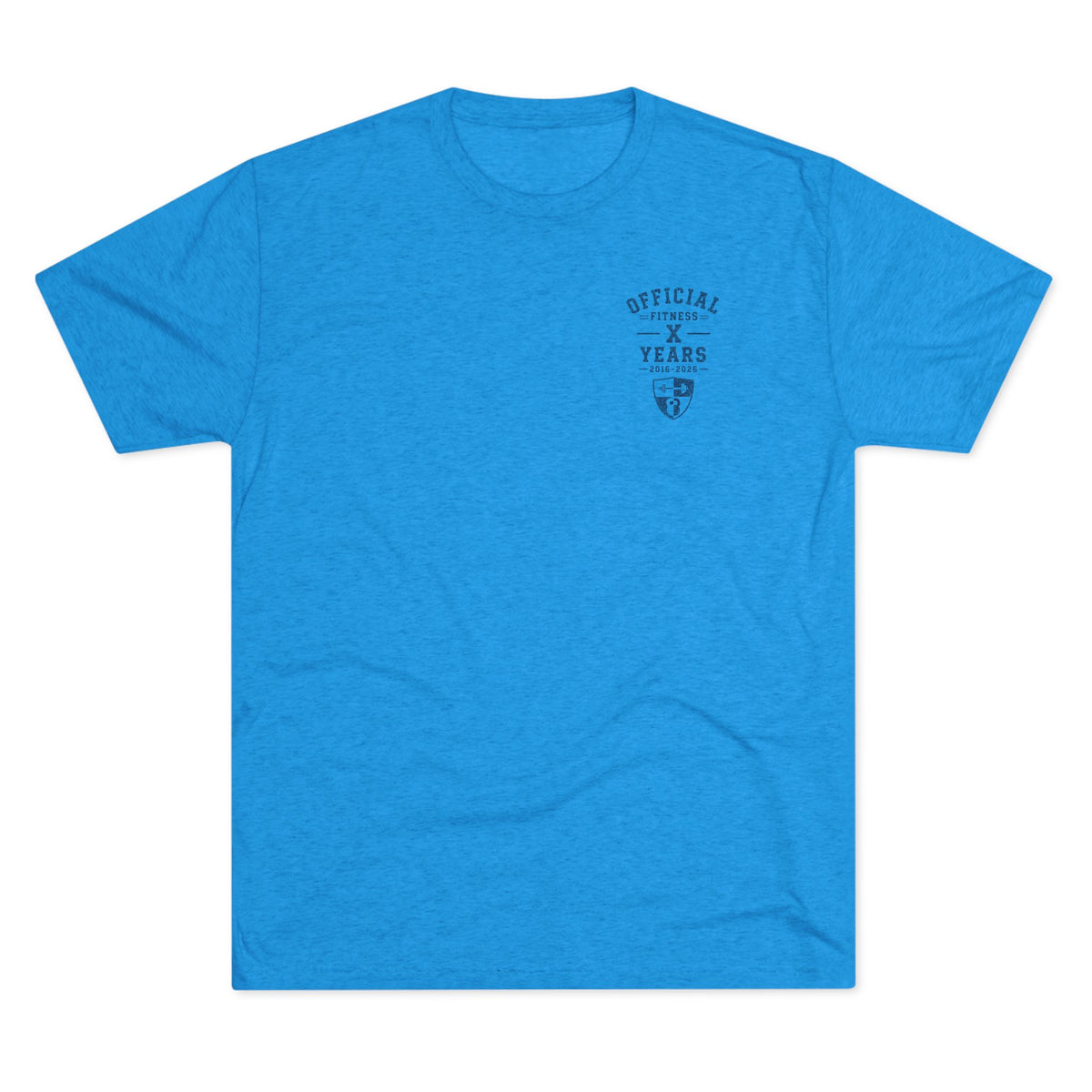 Crew Tee — 'Official' Ten Year Anniversary Vintage Shield Logo Chest Pocket T‑Shirt