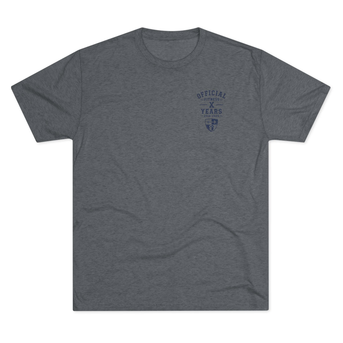 Crew Tee — 'Official' Ten Year Anniversary Vintage Shield Logo Chest Pocket T‑Shirt