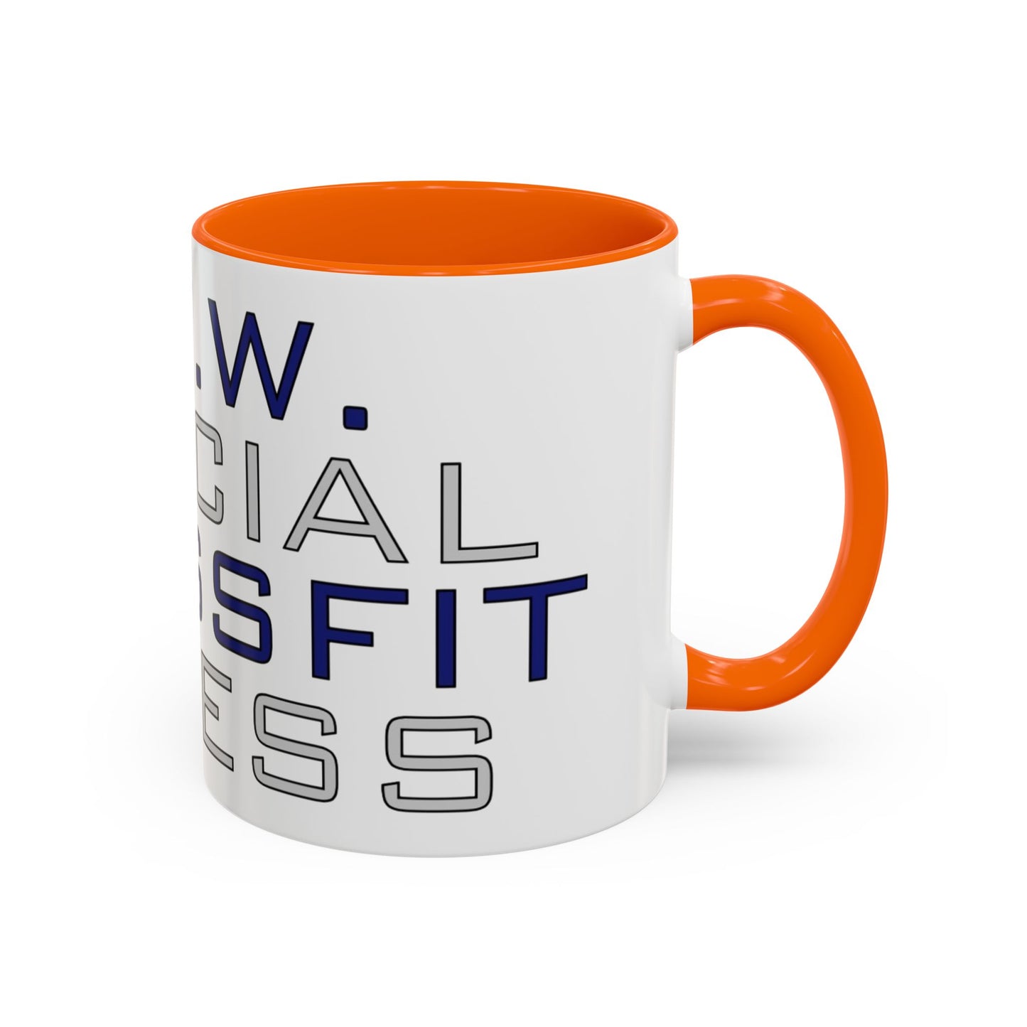 CrossFit Official Fitness Accent Coffee Mug – D.F.W. Gym Motivational Coffee Cup (11/15oz)