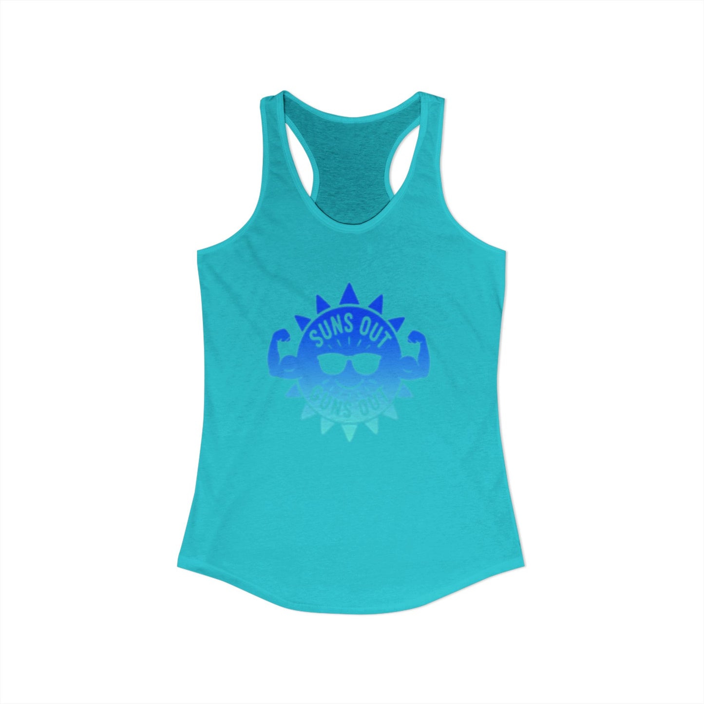 Suns Out Guns Out - Women's Ideal Racerback Tank