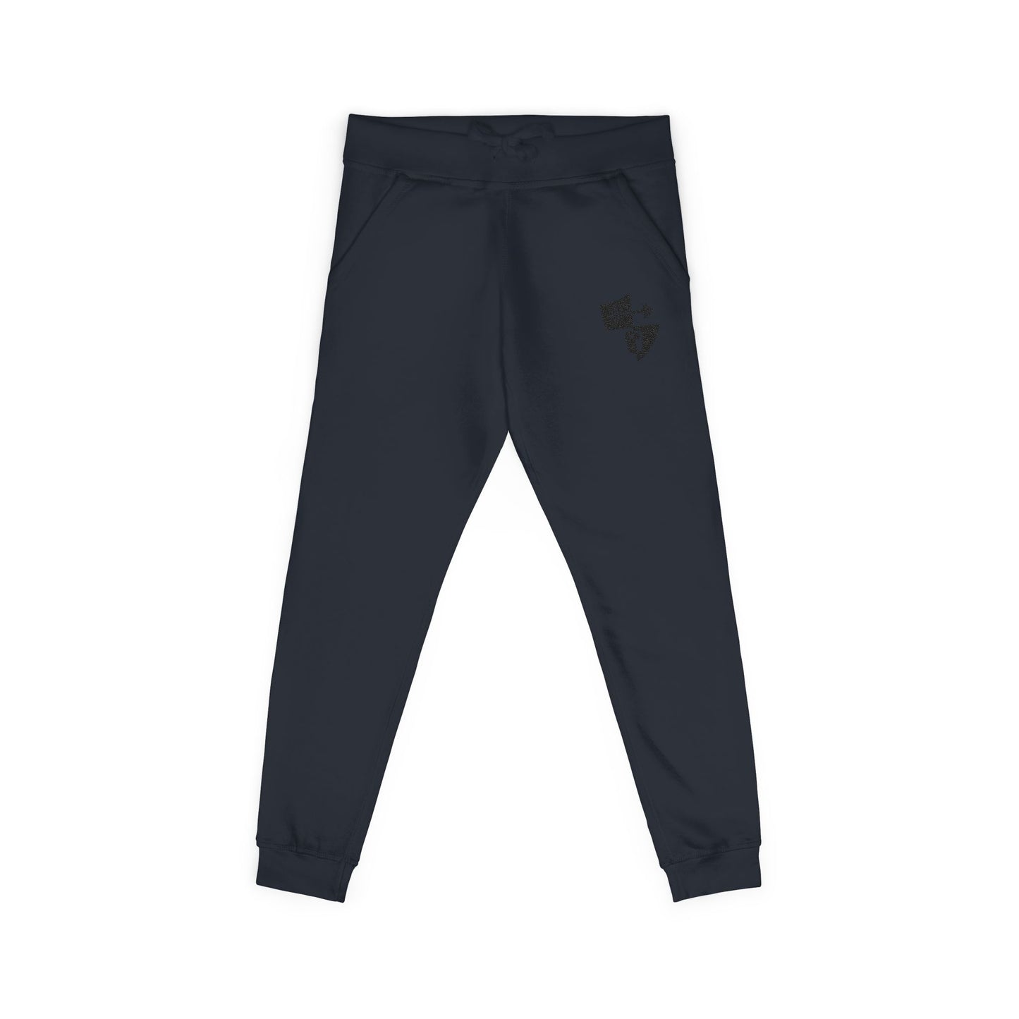 Embroidered Shield Fleece Sweatpants — Cozy Casual Loungewear