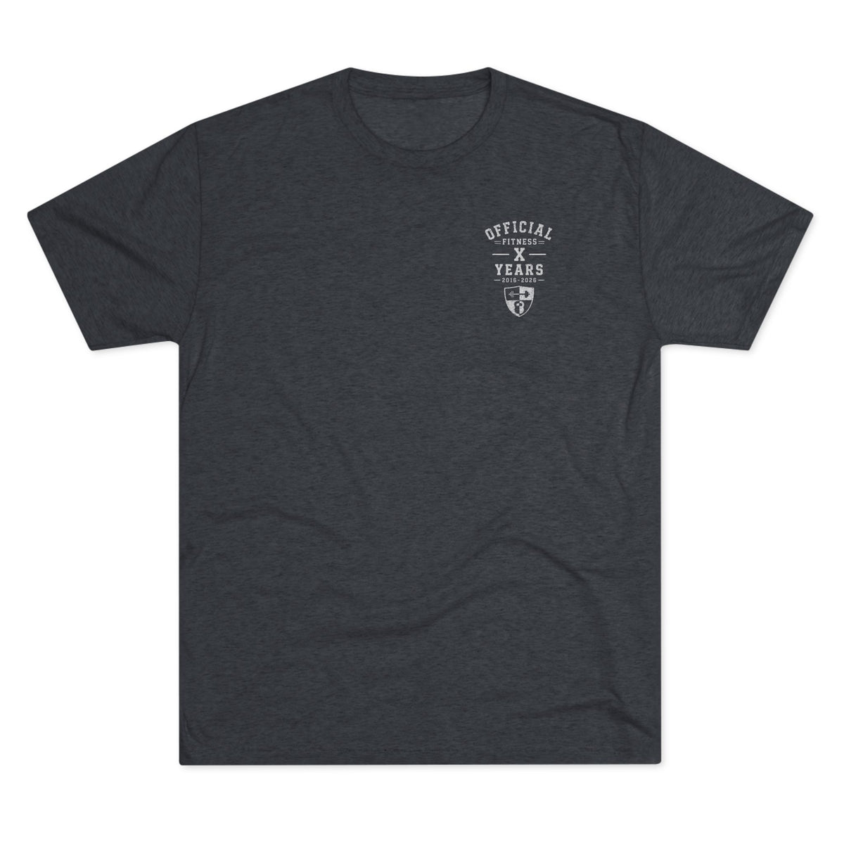 Crew Tee - 'Official' Ten Year Anniversary Vintage Shield Logo Chest Pocket T-Shirt