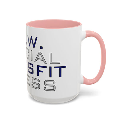 CrossFit Official Fitness Accent Coffee Mug – D.F.W. Gym Motivational Coffee Cup (11/15oz)