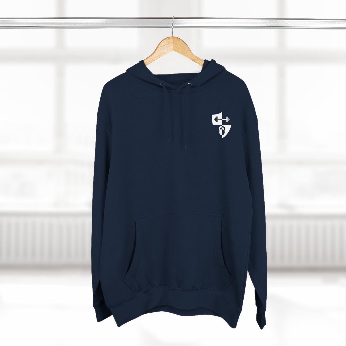Anniversary Hoodie — Small Chest Logo Fleece Pullover