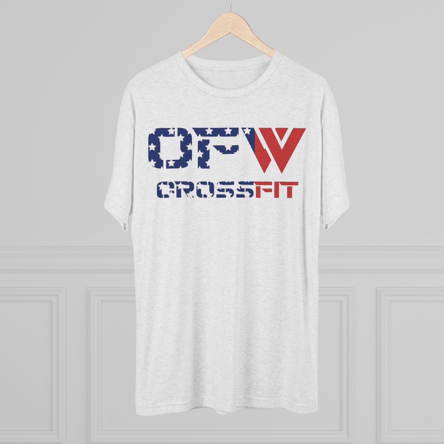 OFW CrossFit Patriotic Tee — American Flag Workout Shirt