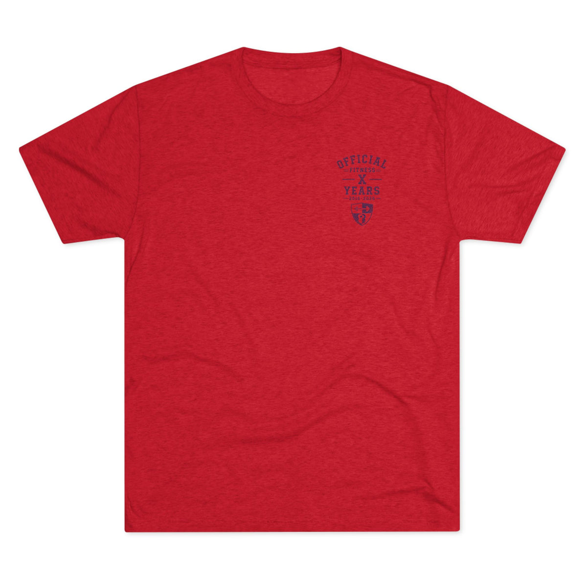Crew Tee — 'Official' Ten Year Anniversary Vintage Shield Logo Chest Pocket T‑Shirt