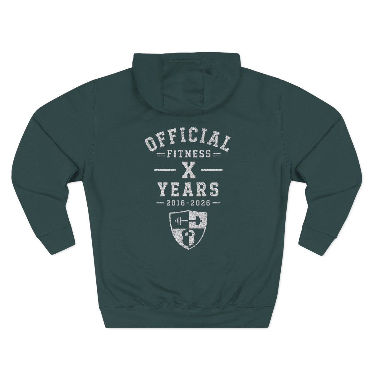 Anniversary Hoodie — Small Chest Logo Fleece Pullover