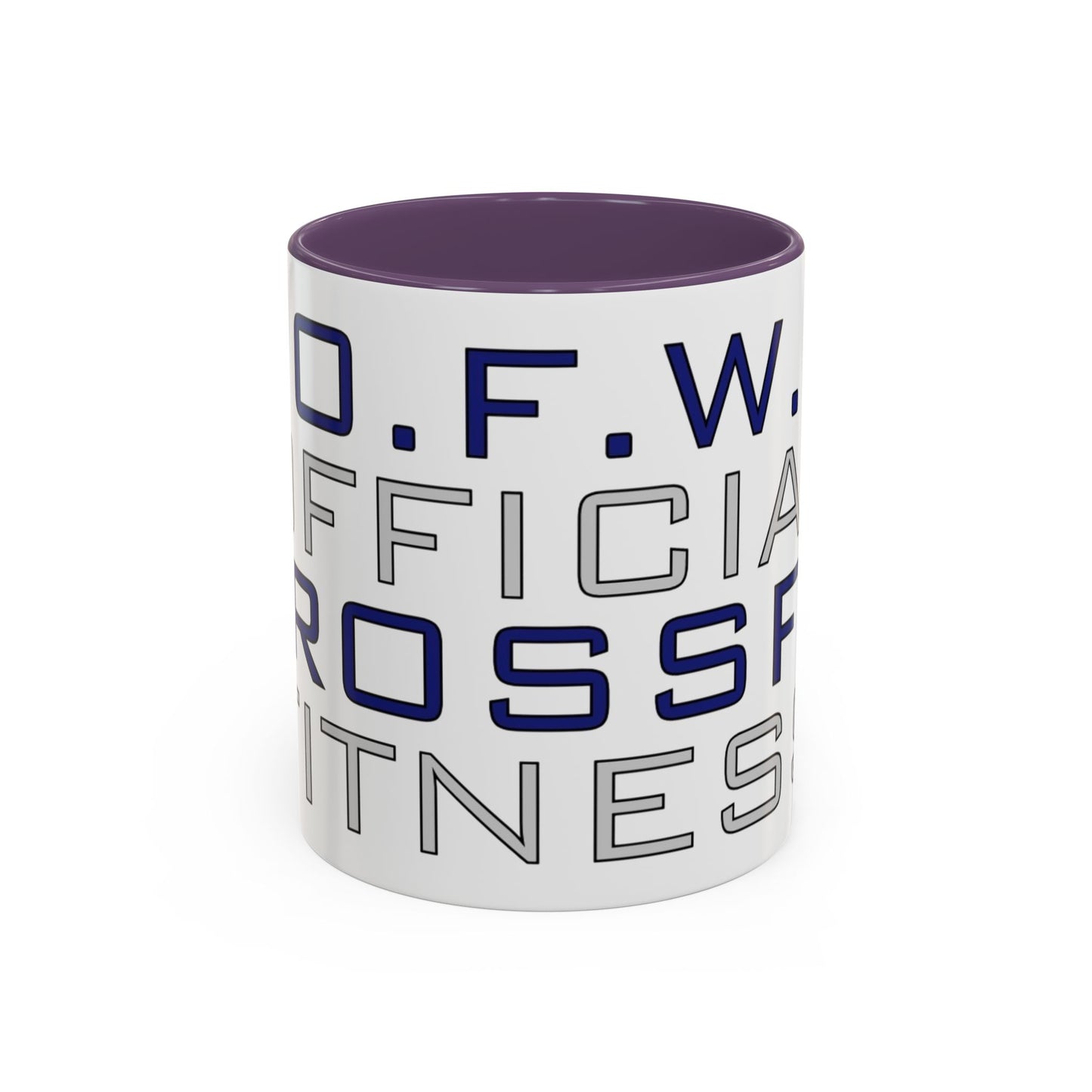 CrossFit Official Fitness Accent Coffee Mug – D.F.W. Gym Motivational Coffee Cup (11/15oz)