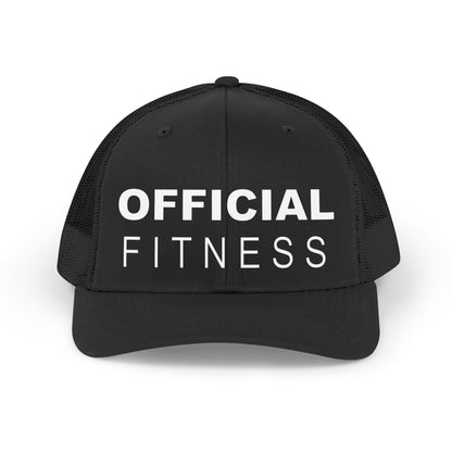Trucker Hat — “Official Fitness” Retro Mesh Cap