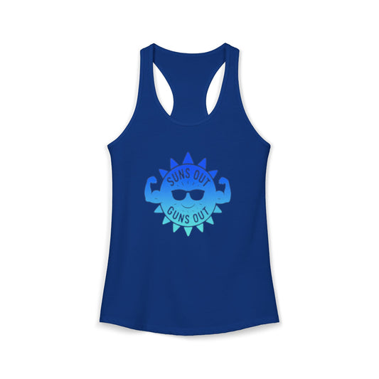 Suns Out Guns Out - Women's Ideal Racerback Tank