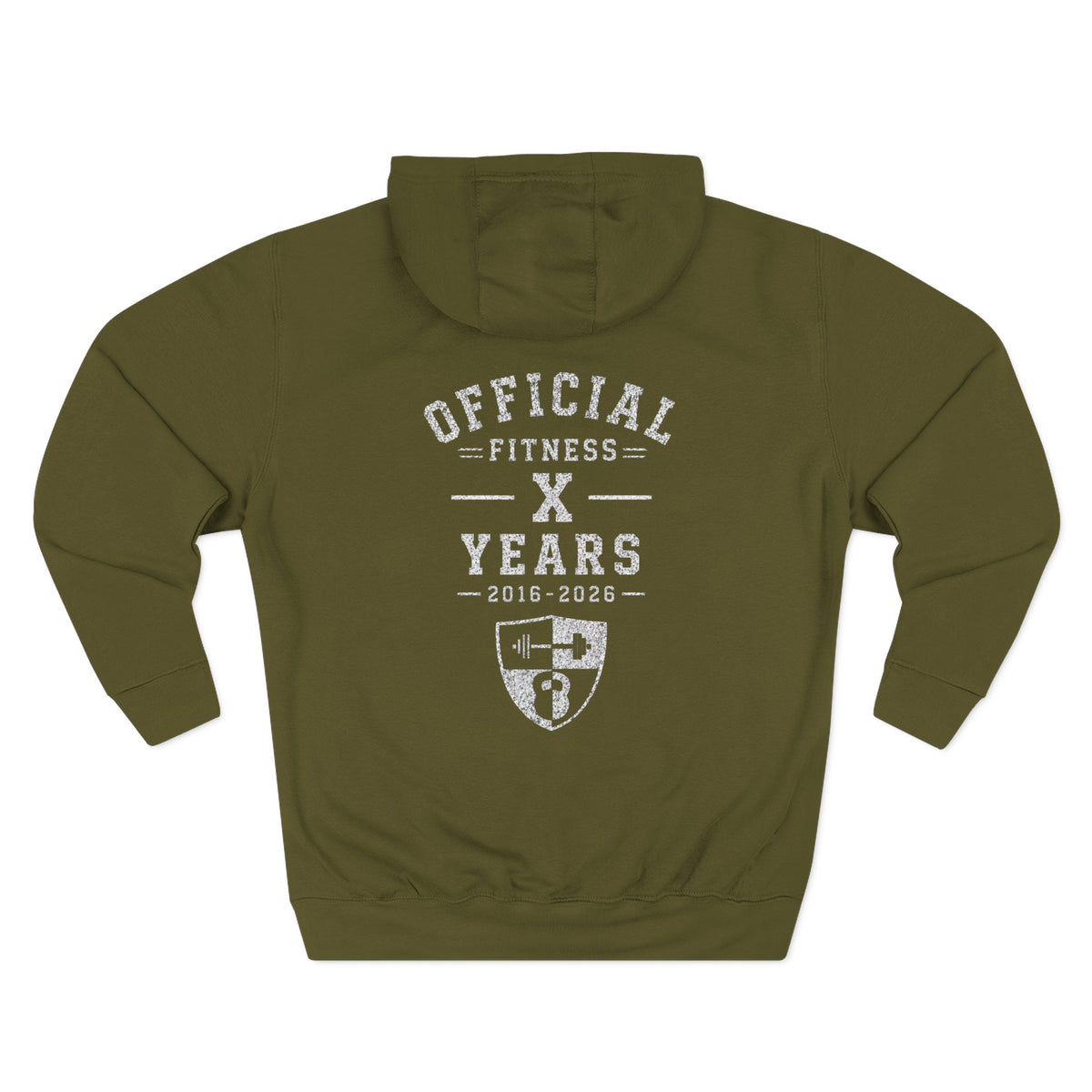 Anniversary Hoodie — Small Chest Logo Fleece Pullover