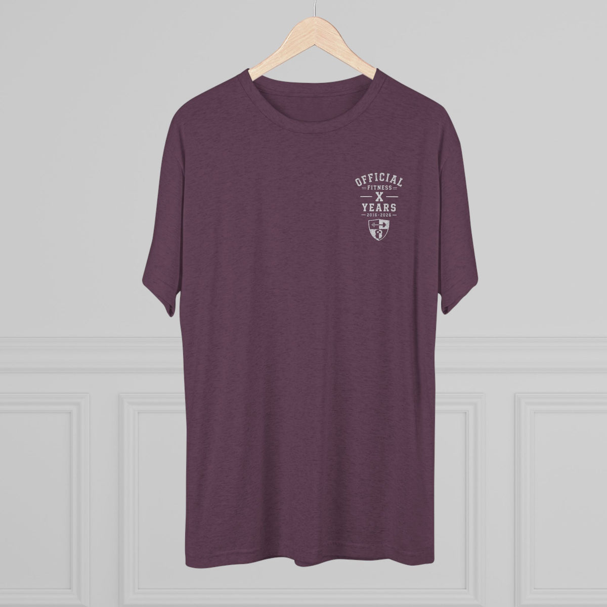 Crew Tee - 'Official' Ten Year Anniversary Vintage Shield Logo Chest Pocket T-Shirt
