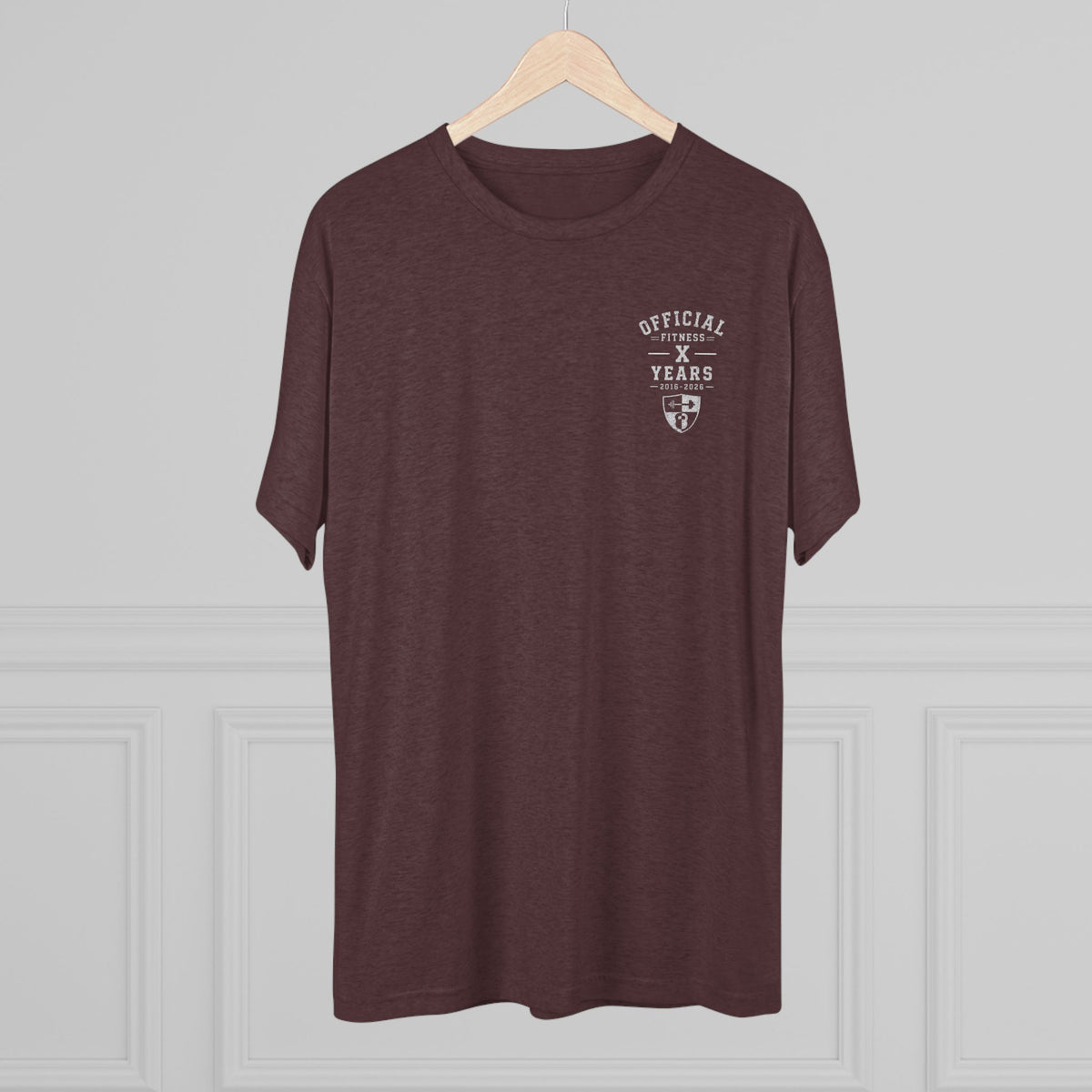 Crew Tee - 'Official' Ten Year Anniversary Vintage Shield Logo Chest Pocket T-Shirt