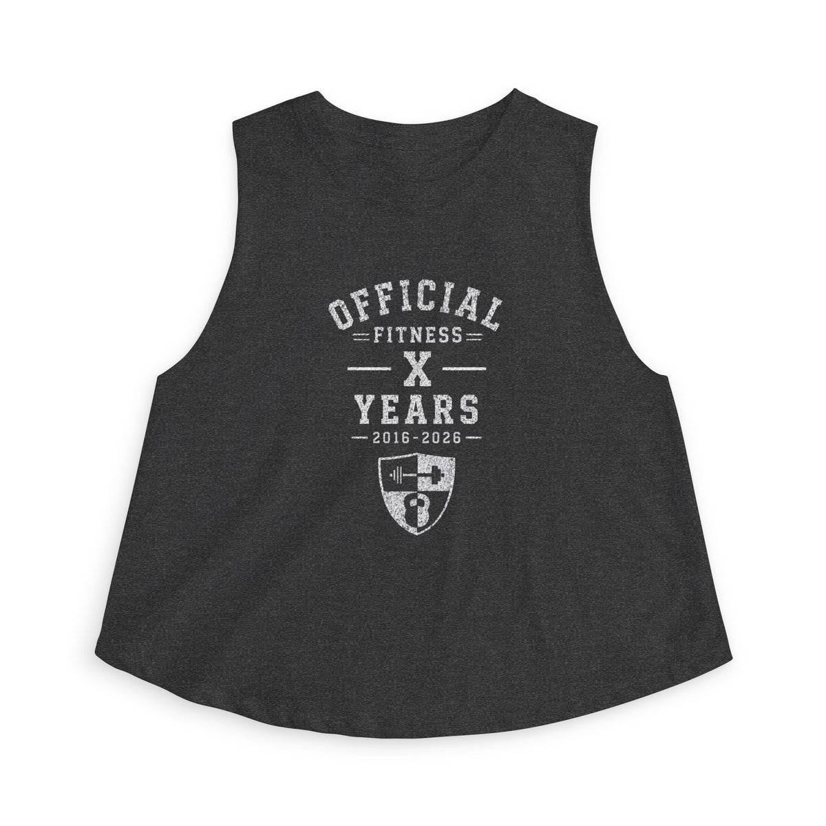 Official Fitness X Years Women's Crop Top — Vintage Athletic Champion Tank