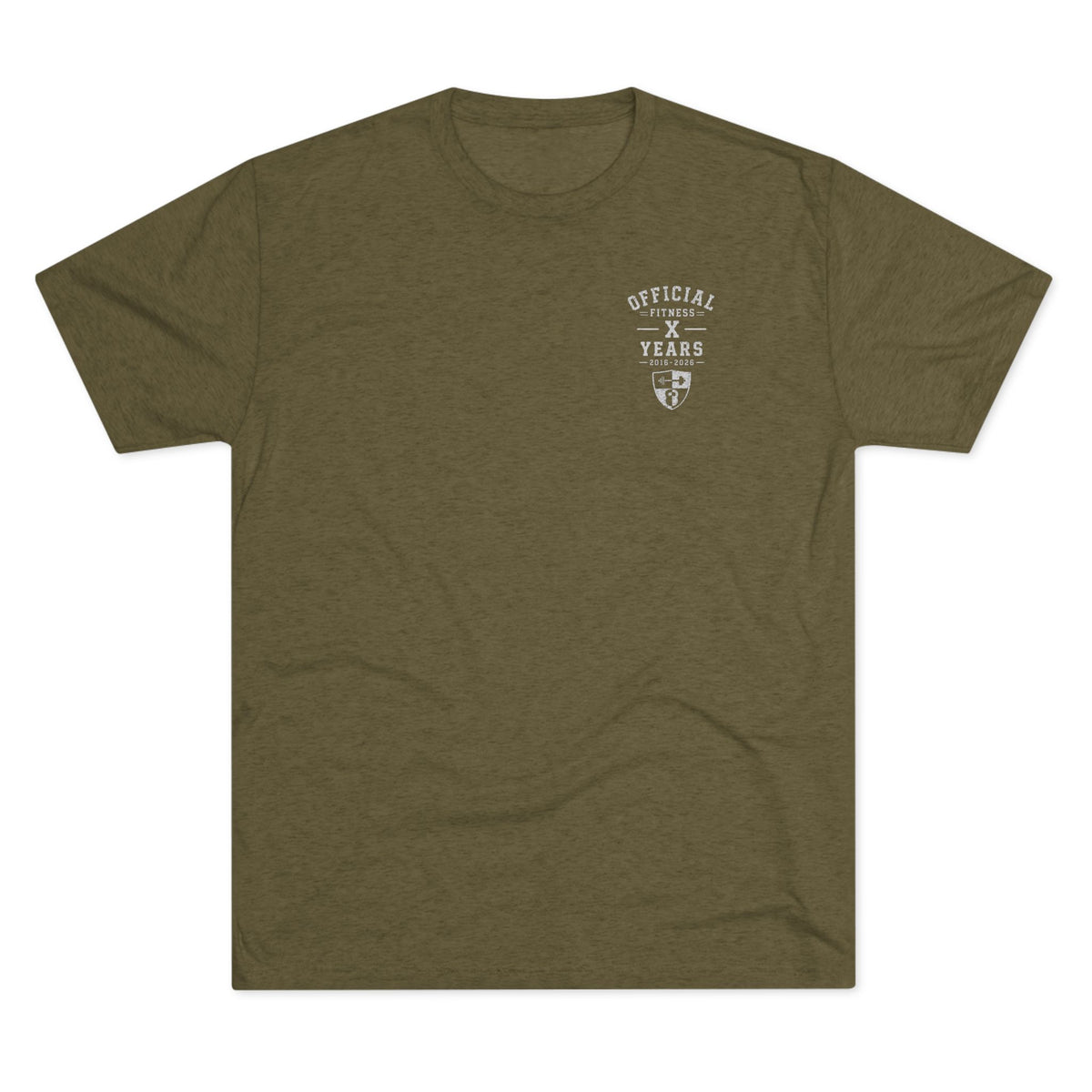 Crew Tee - 'Official' Ten Year Anniversary Vintage Shield Logo Chest Pocket T-Shirt