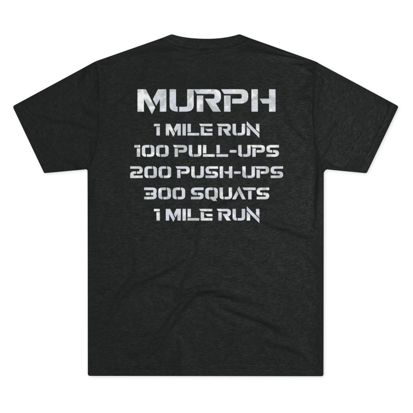 MURPH Tee — “Official Fitness” Front & MURPH Workout Back (Murph WOD CrossFit Tribute)