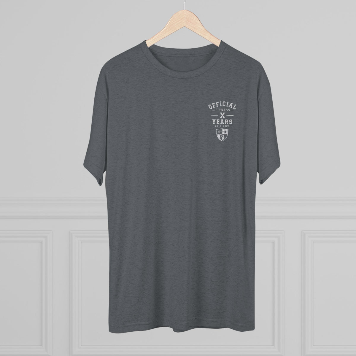 Crew Tee - 'Official' Ten Year Anniversary Vintage Shield Logo Chest Pocket T-Shirt