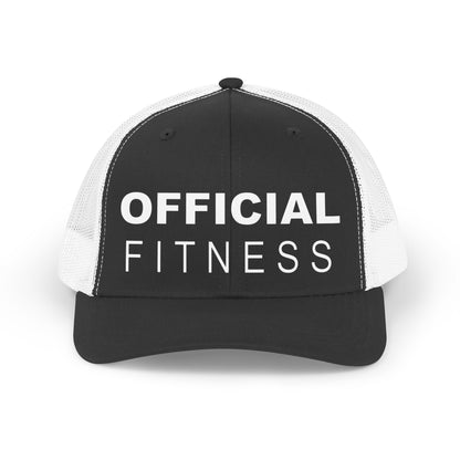 Trucker Hat — “Official Fitness” Retro Mesh Cap
