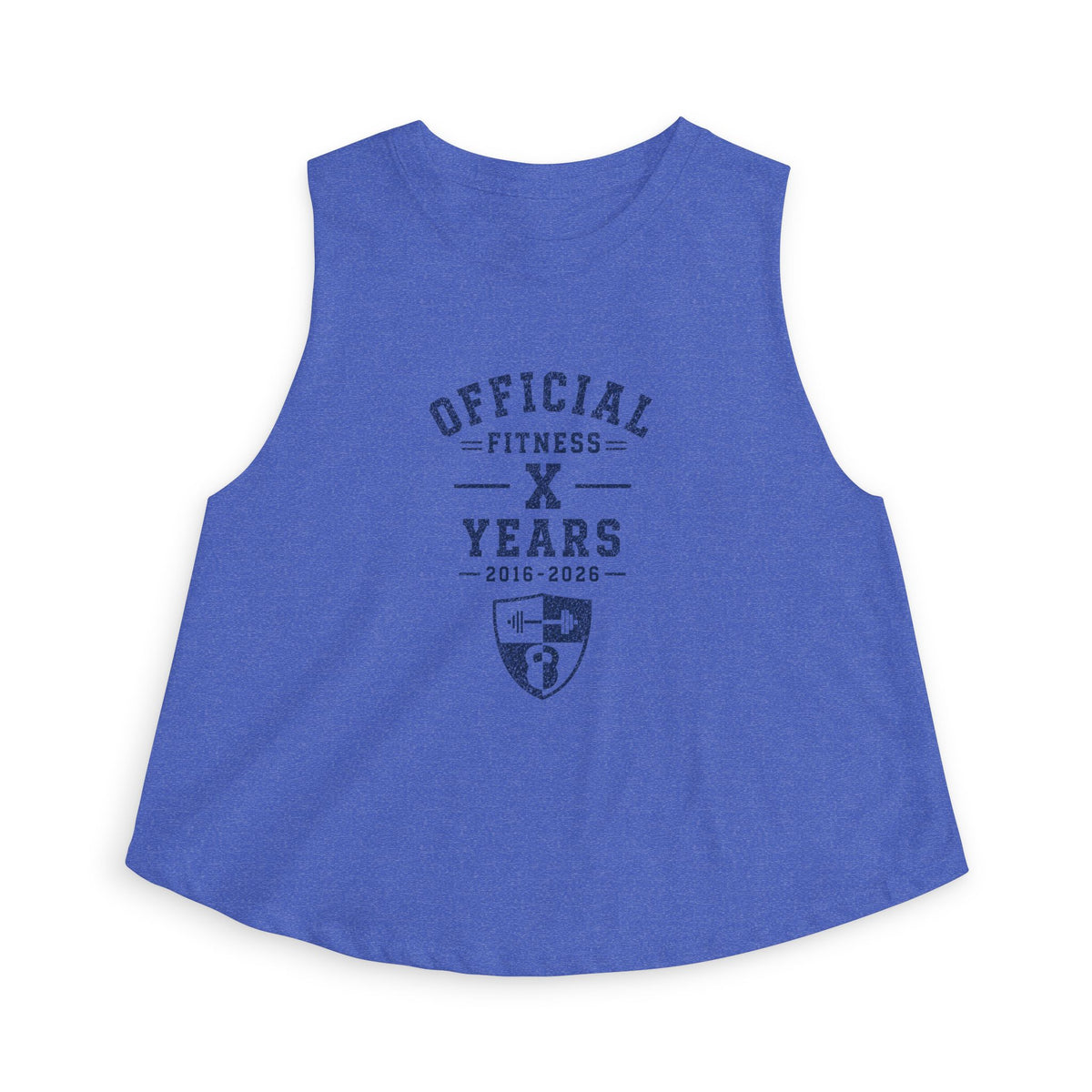 Official Fitness X Years Women's Crop Top – Anniversary Workout Tank