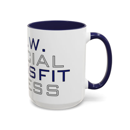 CrossFit Official Fitness Accent Coffee Mug – D.F.W. Gym Motivational Coffee Cup (11/15oz)